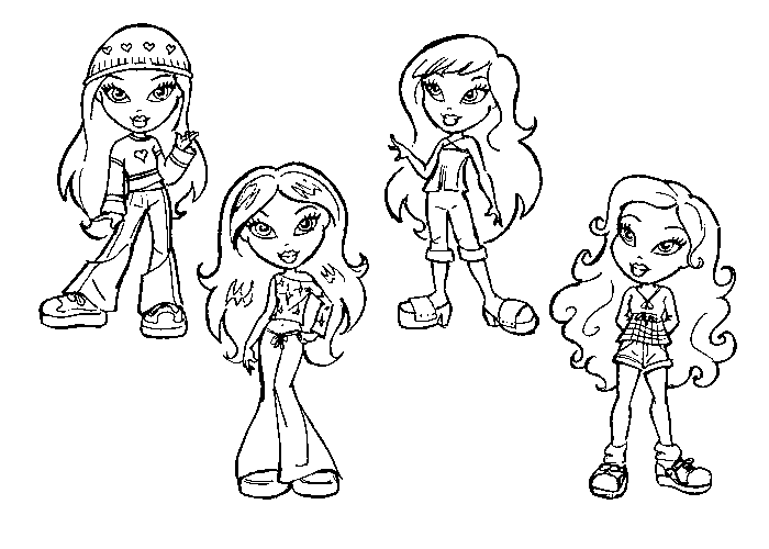 Coloring page: Bratz (Cartoons) #32648 - Free Printable Coloring Pages