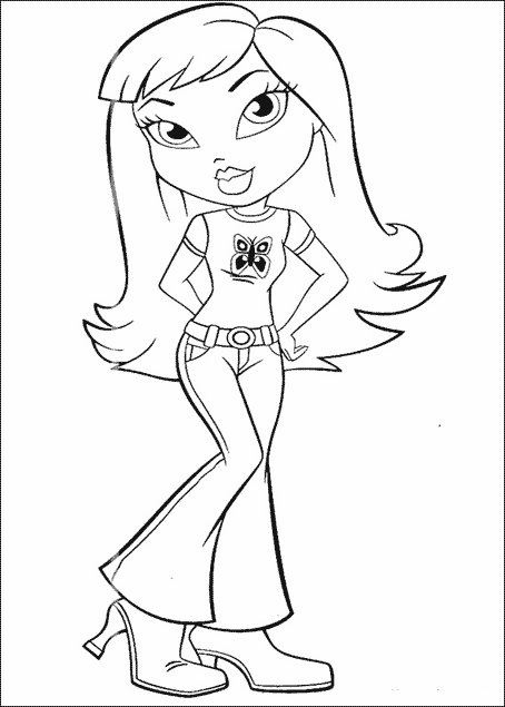 Coloring page: Bratz (Cartoons) #32649 - Free Printable Coloring Pages