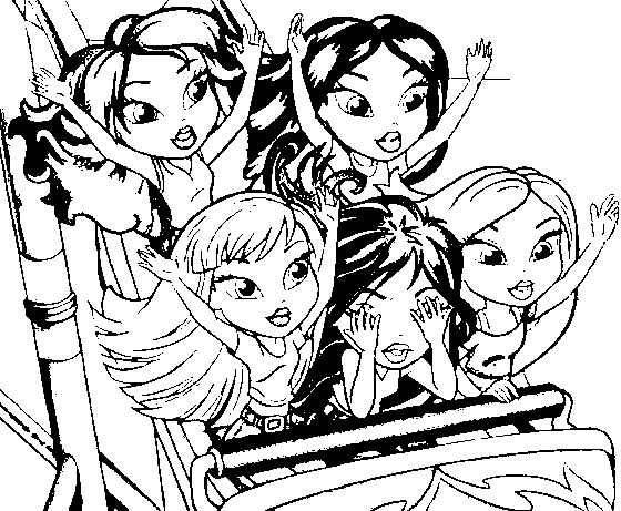 Coloring page: Bratz (Cartoons) #32655 - Free Printable Coloring Pages