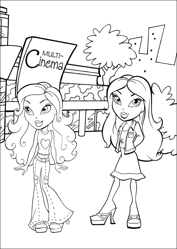 Coloring page: Bratz (Cartoons) #32656 - Free Printable Coloring Pages