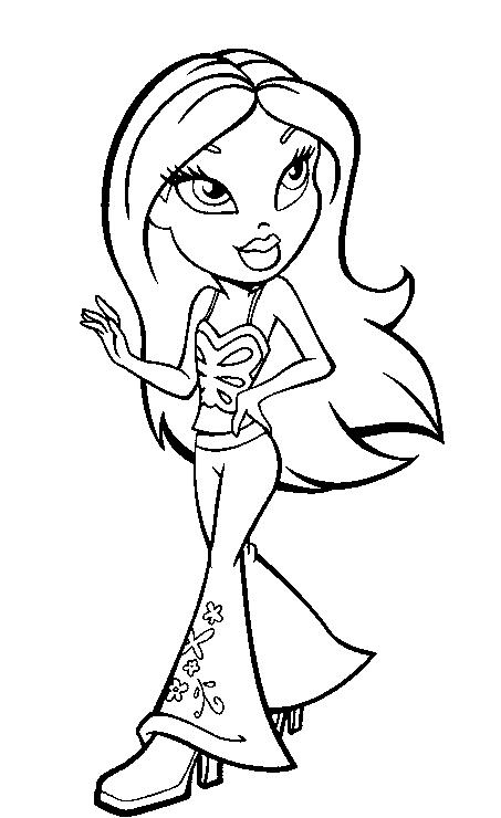 Coloring page: Bratz (Cartoons) #32662 - Free Printable Coloring Pages