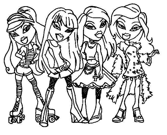 Coloring page: Bratz (Cartoons) #32666 - Free Printable Coloring Pages