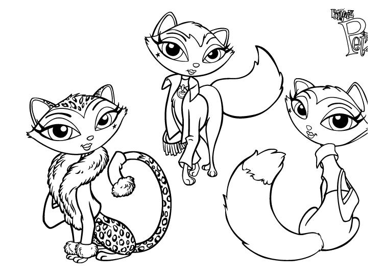 Coloring page: Bratz (Cartoons) #32670 - Free Printable Coloring Pages