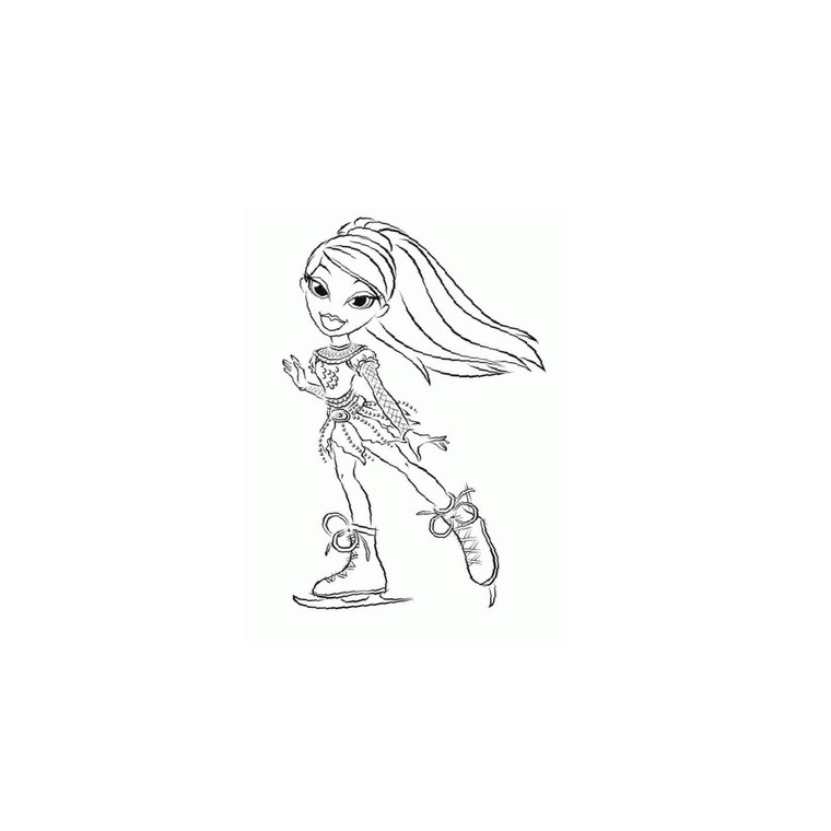 Coloring page: Bratz (Cartoons) #32690 - Free Printable Coloring Pages