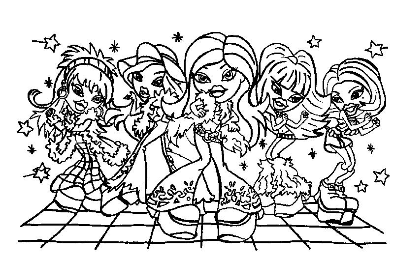 Coloring page: Bratz (Cartoons) #32697 - Free Printable Coloring Pages