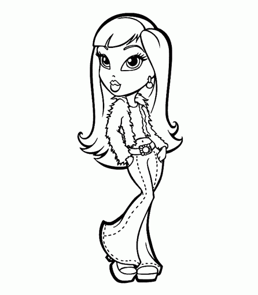 Coloring page: Bratz (Cartoons) #32706 - Free Printable Coloring Pages