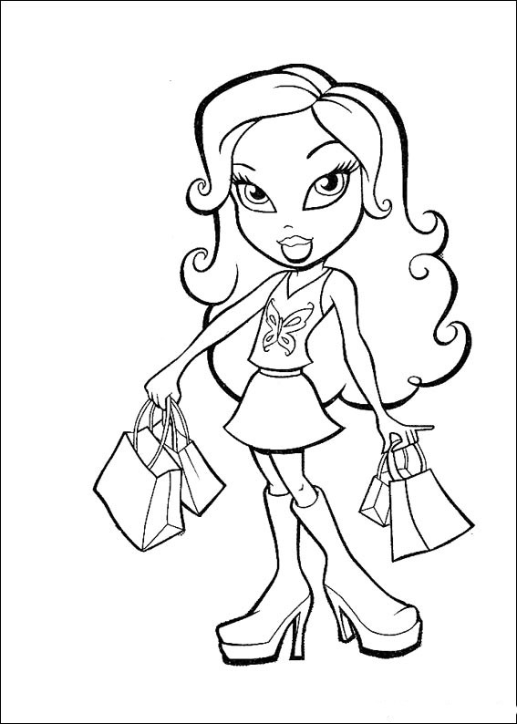 Coloring page: Bratz (Cartoons) #32712 - Free Printable Coloring Pages