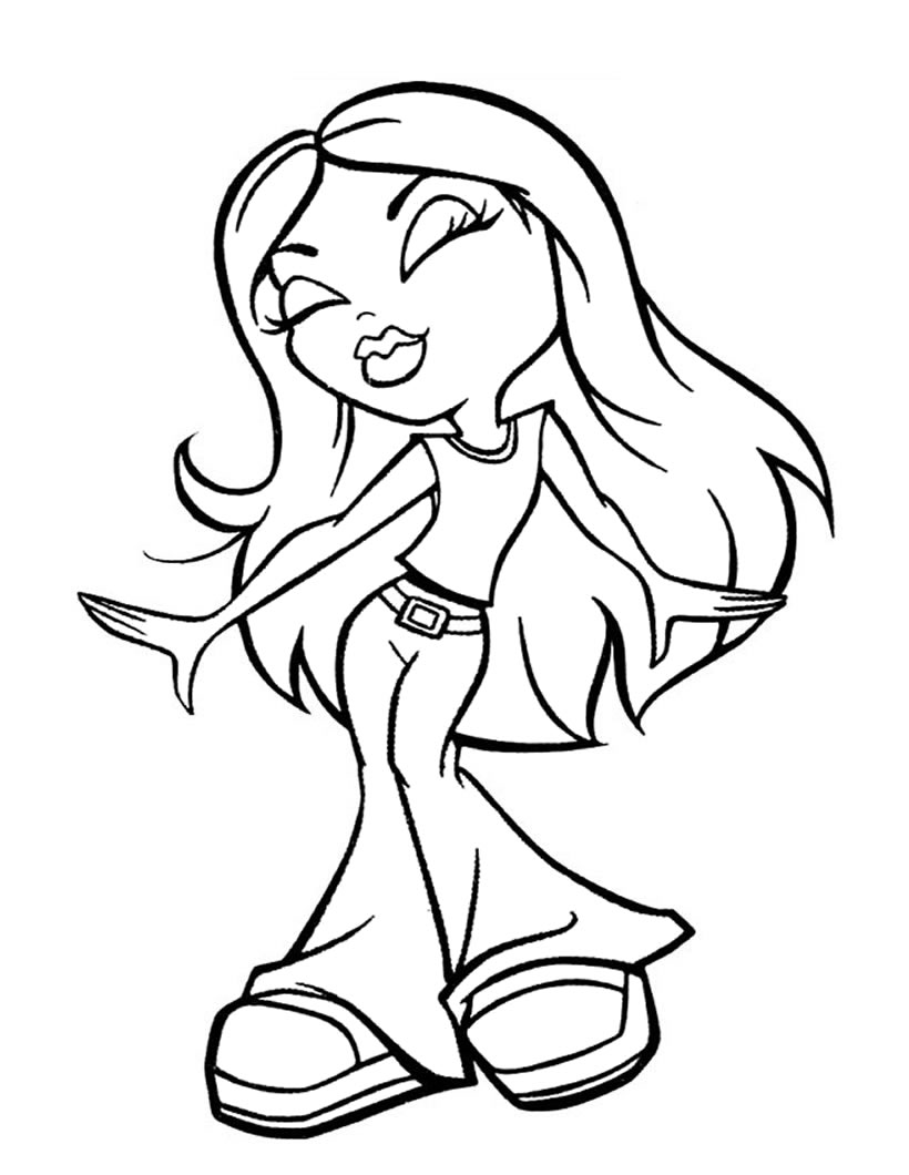 Coloring page: Bratz (Cartoons) #32714 - Free Printable Coloring Pages