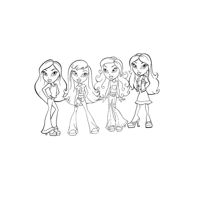 Coloring page: Bratz (Cartoons) #32717 - Free Printable Coloring Pages