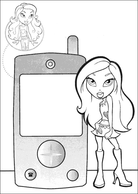 Coloring page: Bratz (Cartoons) #32720 - Free Printable Coloring Pages