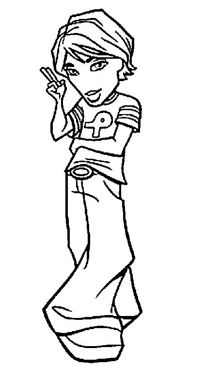 Coloring page: Bratz (Cartoons) #32725 - Free Printable Coloring Pages