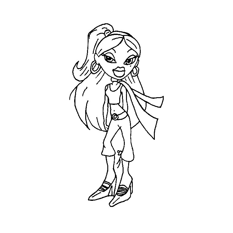 Coloring page: Bratz (Cartoons) #32734 - Free Printable Coloring Pages