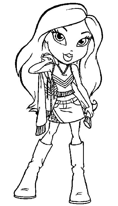 Drawing Bratz #32737 (Cartoons) – Printable coloring pages