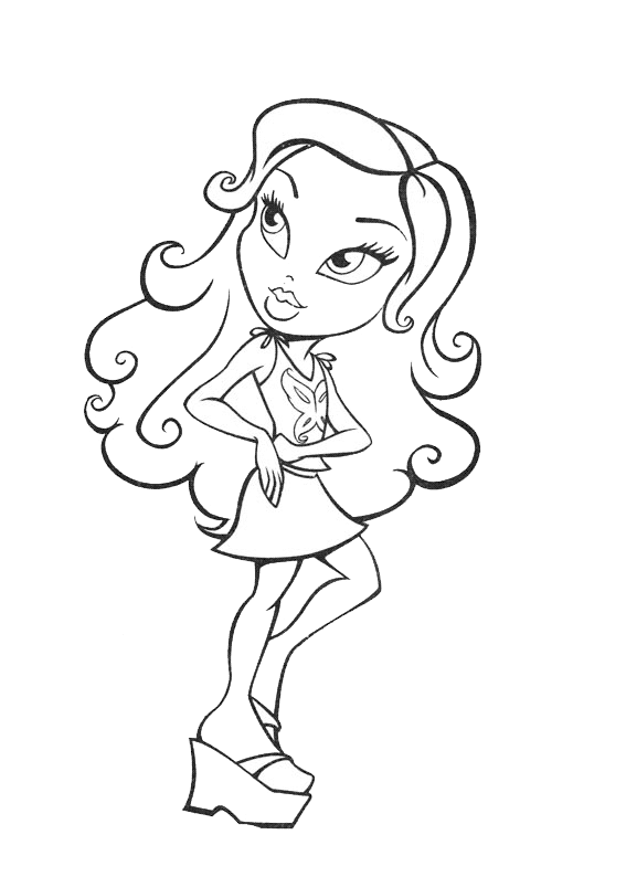 Coloring page: Bratz (Cartoons) #32744 - Free Printable Coloring Pages