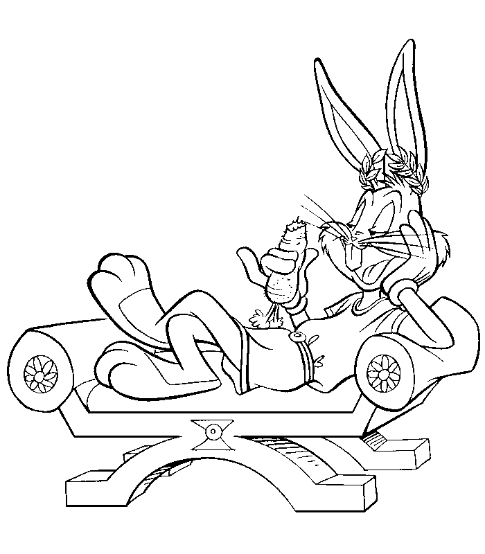Coloring page: Bugs Bunny (Cartoons) #26319 - Free Printable Coloring Pages