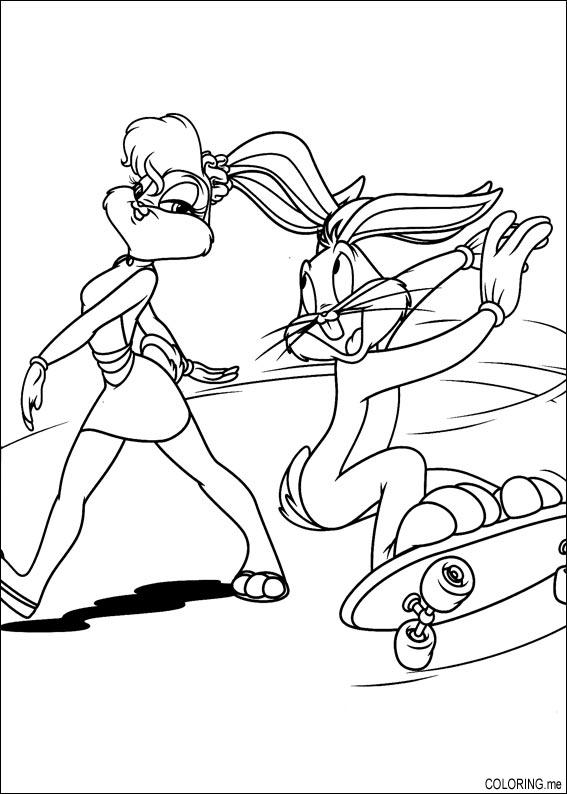 Coloring page: Bugs Bunny (Cartoons) #26338 - Free Printable Coloring Pages