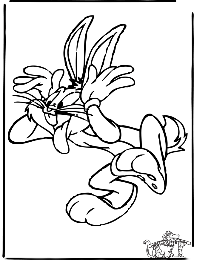 Coloring page: Bugs Bunny (Cartoons) #26341 - Free Printable Coloring Pages