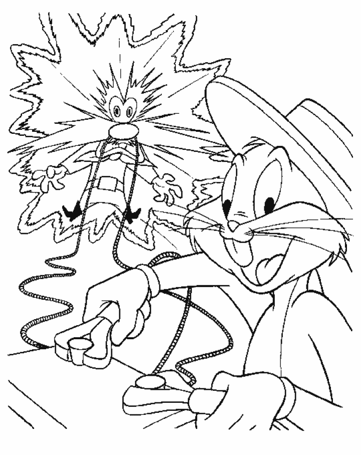 Coloring page: Bugs Bunny (Cartoons) #26347 - Free Printable Coloring Pages