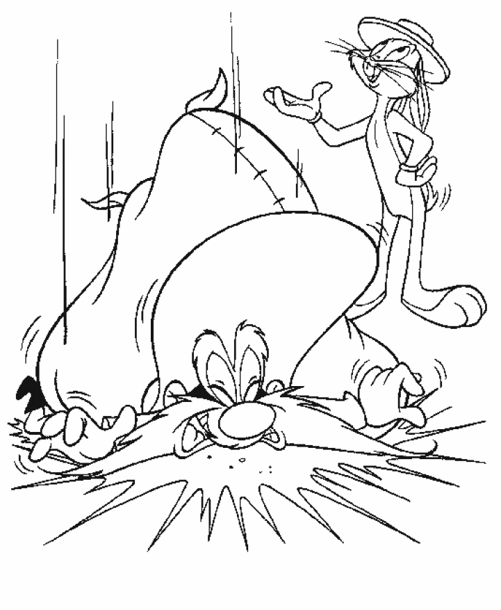 Coloring page: Bugs Bunny (Cartoons) #26348 - Free Printable Coloring Pages