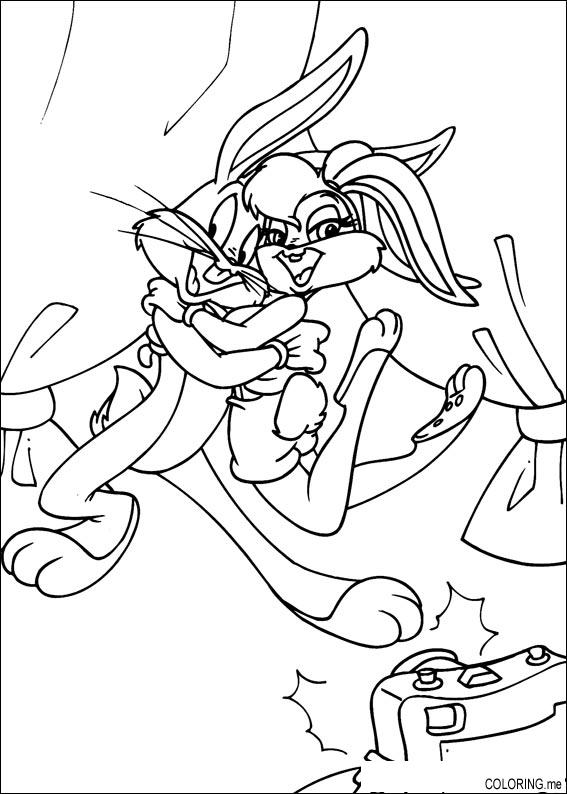 Coloring page: Bugs Bunny (Cartoons) #26350 - Free Printable Coloring Pages