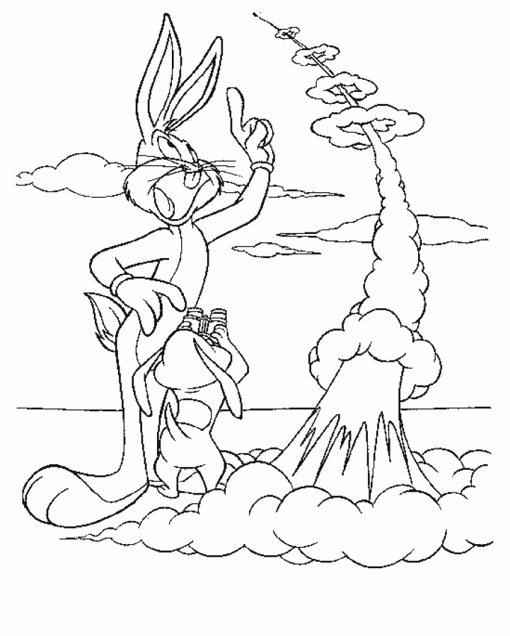 Coloring page: Bugs Bunny (Cartoons) #26351 - Free Printable Coloring Pages