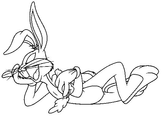 Coloring page: Bugs Bunny (Cartoons) #26353 - Free Printable Coloring Pages