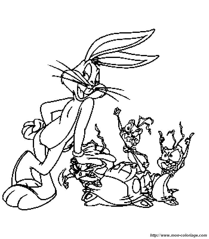 Coloring page: Bugs Bunny (Cartoons) #26362 - Free Printable Coloring Pages