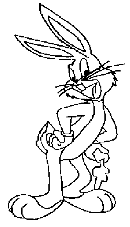 Coloring page: Bugs Bunny (Cartoons) #26368 - Free Printable Coloring Pages