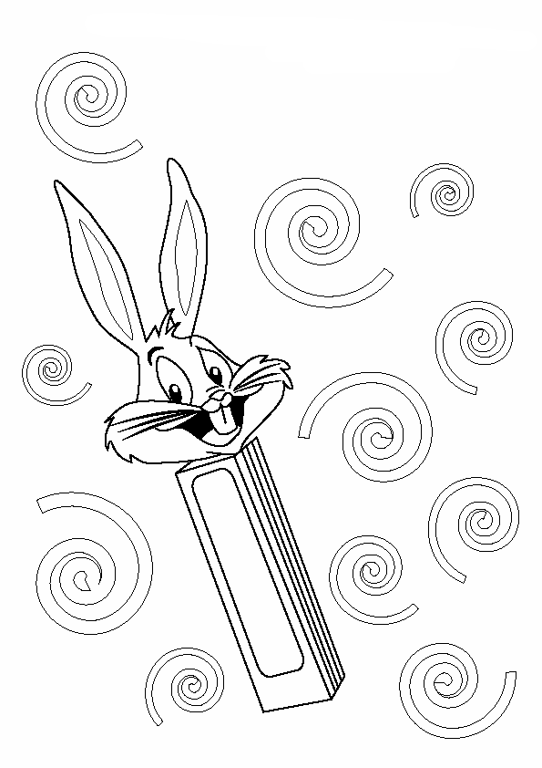 Coloring page: Bugs Bunny (Cartoons) #26408 - Free Printable Coloring Pages