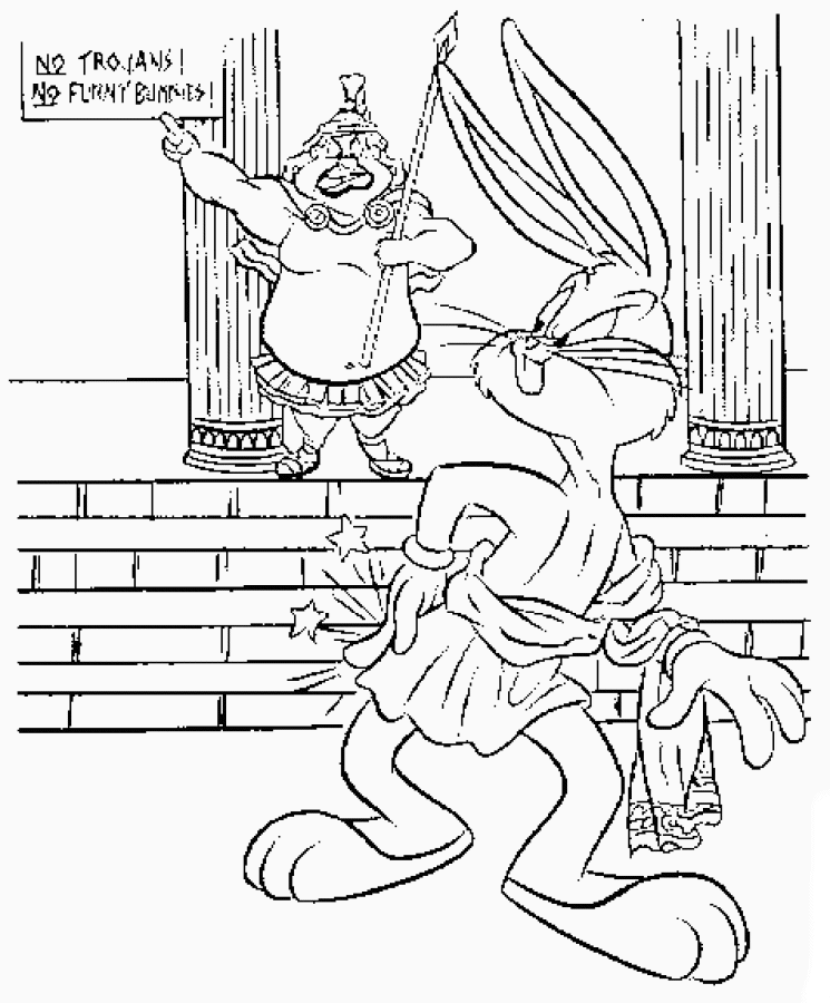 Coloring page: Bugs Bunny (Cartoons) #26417 - Free Printable Coloring Pages