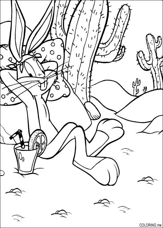Coloring page: Bugs Bunny (Cartoons) #26420 - Free Printable Coloring Pages