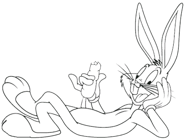 Coloring page: Bugs Bunny (Cartoons) #26423 - Free Printable Coloring Pages