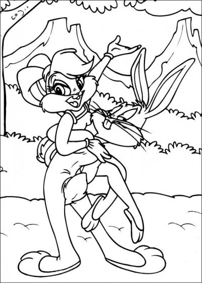 Coloring page: Bugs Bunny (Cartoons) #26430 - Free Printable Coloring Pages