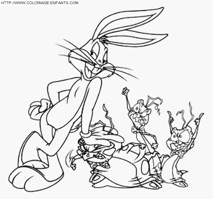 Coloring page: Bugs Bunny (Cartoons) #26437 - Free Printable Coloring Pages