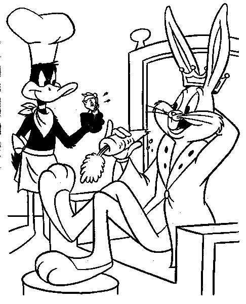 Coloring page: Bugs Bunny (Cartoons) #26439 - Free Printable Coloring Pages