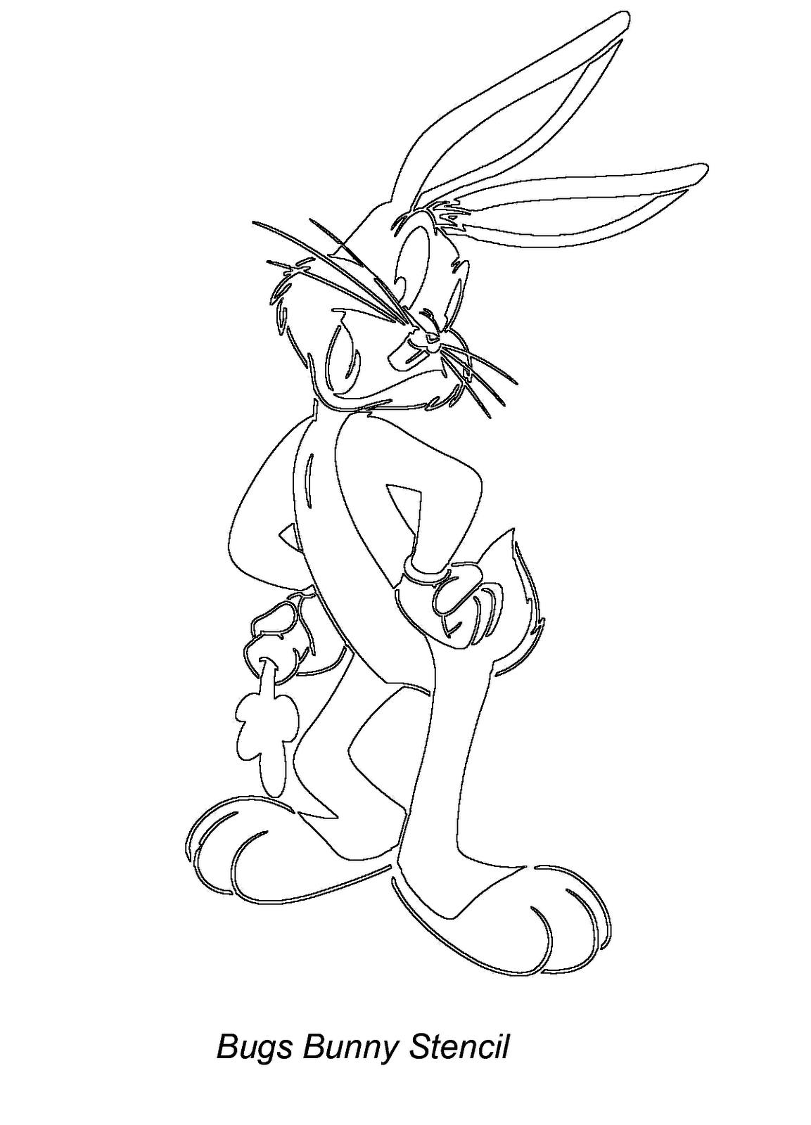 Coloring page: Bugs Bunny (Cartoons) #26448 - Free Printable Coloring Pages
