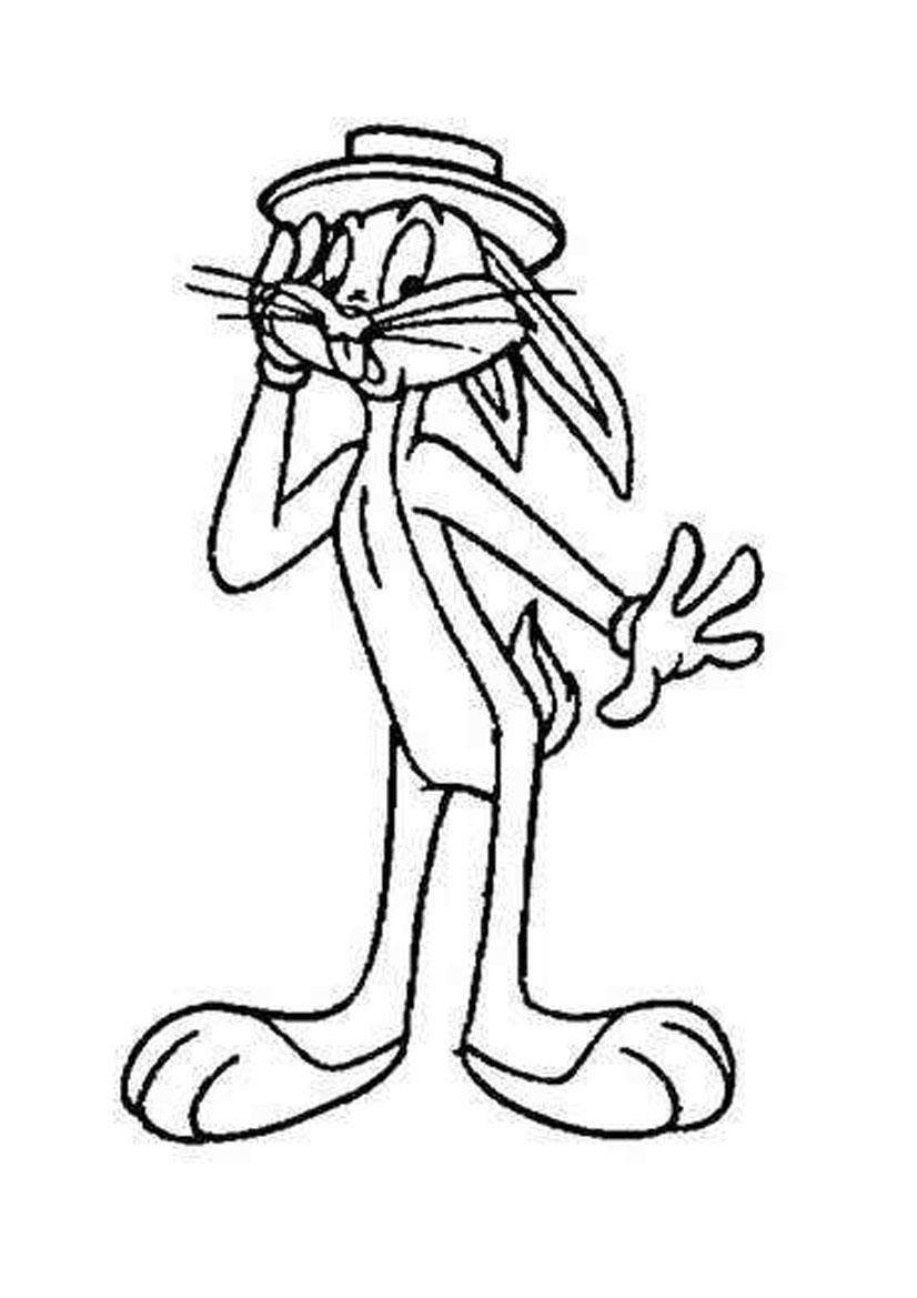 Coloring page: Bugs Bunny (Cartoons) #26451 - Free Printable Coloring Pages