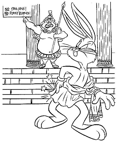 Coloring page: Bugs Bunny (Cartoons) #26454 - Free Printable Coloring Pages