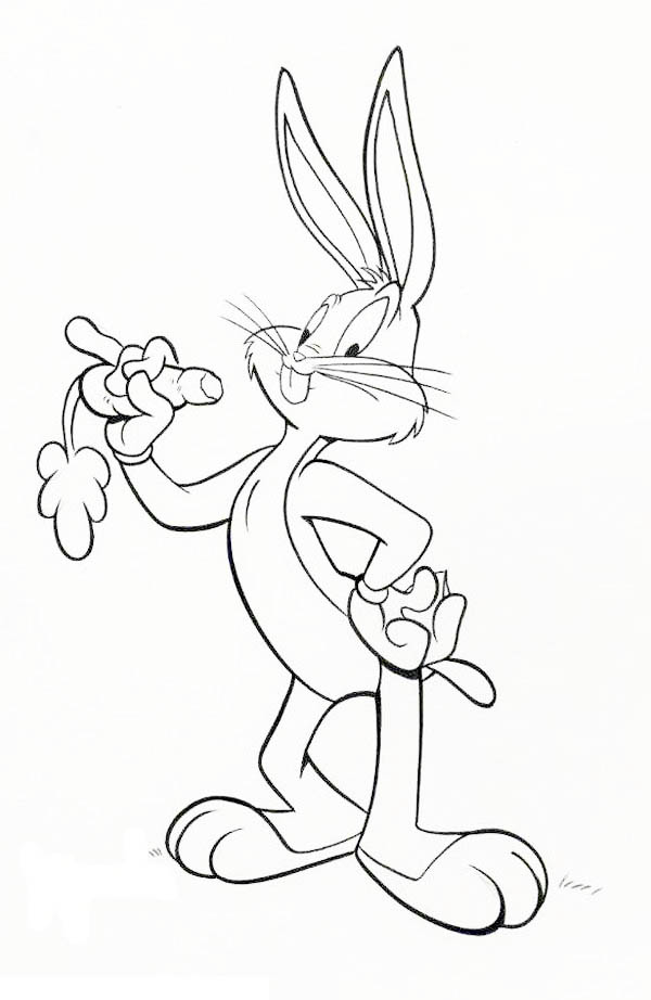 Drawing Bugs Bunny #26483 (Cartoons) – Printable coloring pages
