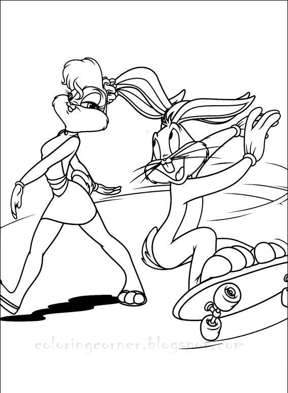 Coloring page: Bugs Bunny (Cartoons) #26492 - Free Printable Coloring Pages