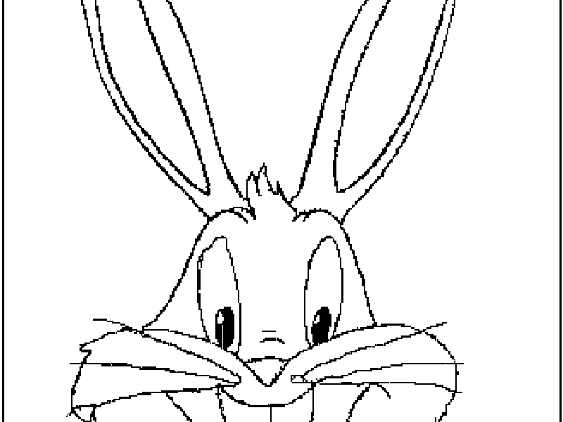 Coloring page: Bugs Bunny (Cartoons) #26493 - Free Printable Coloring Pages