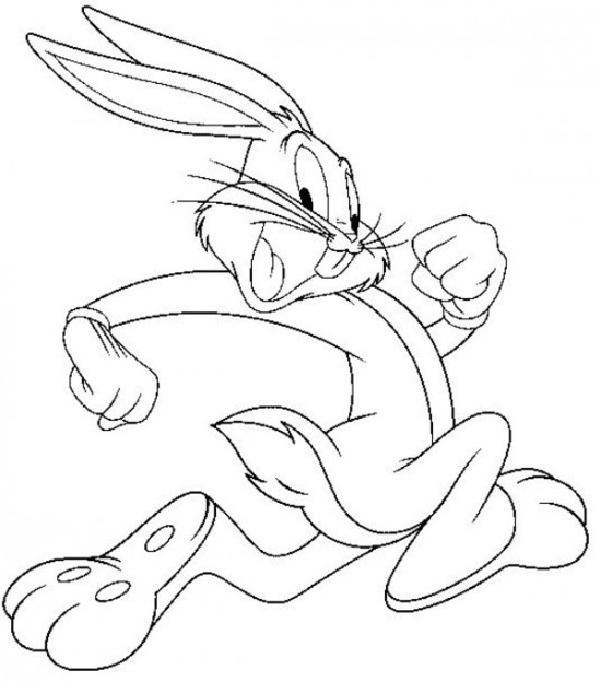 Coloring page: Bugs Bunny (Cartoons) #26494 - Free Printable Coloring Pages