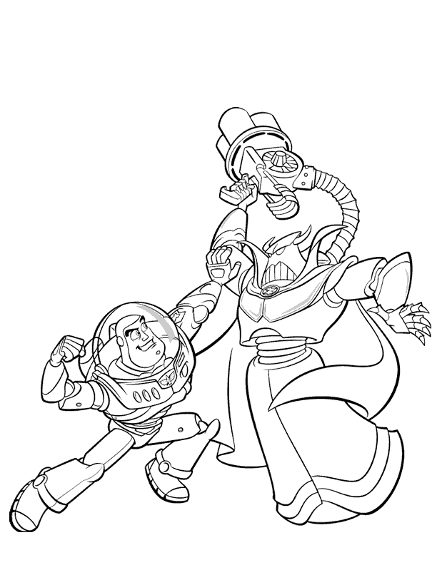 Coloring page: Buzz Lightyear of Star Command (Cartoons) #46698 - Free Printable Coloring Pages