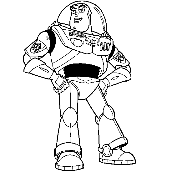 Coloring page: Buzz Lightyear of Star Command (Cartoons) #46702 - Free Printable Coloring Pages