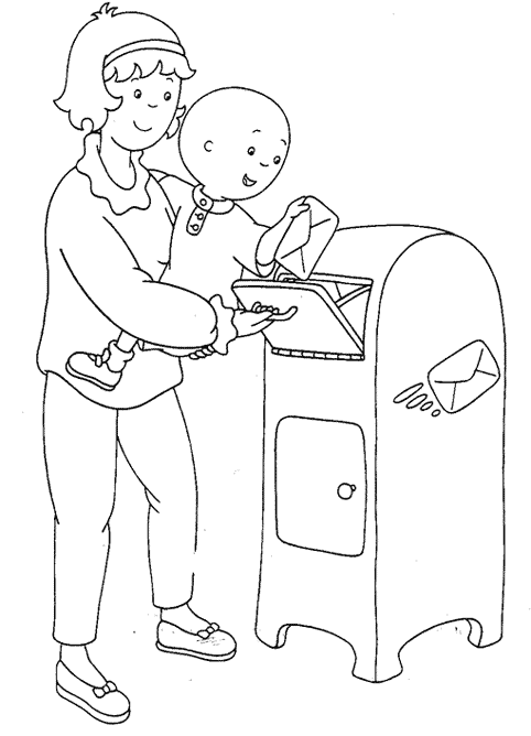 Coloring page: Caillou (Cartoons) #36174 - Free Printable Coloring Pages