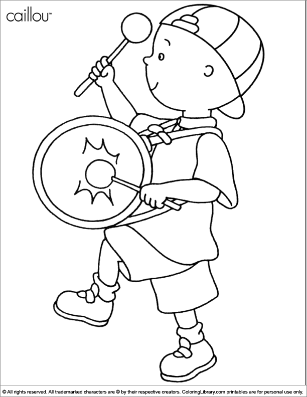 Coloring page: Caillou (Cartoons) #36198 - Free Printable Coloring Pages