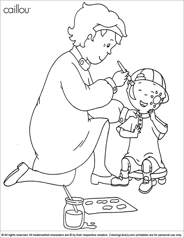 Coloring page: Caillou (Cartoons) #36210 - Free Printable Coloring Pages