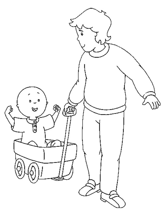 Coloring page: Caillou (Cartoons) #36230 - Free Printable Coloring Pages