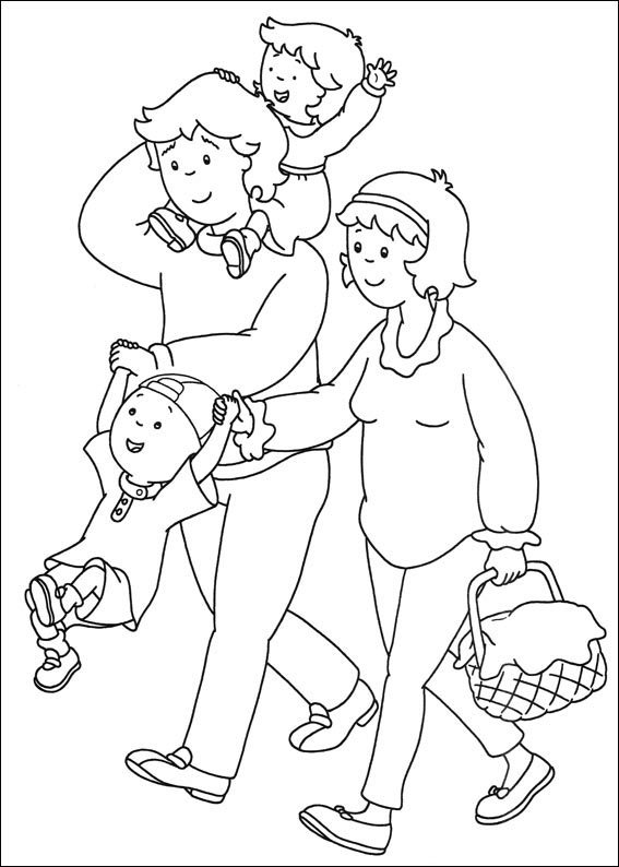 Coloring page: Caillou (Cartoons) #36232 - Free Printable Coloring Pages