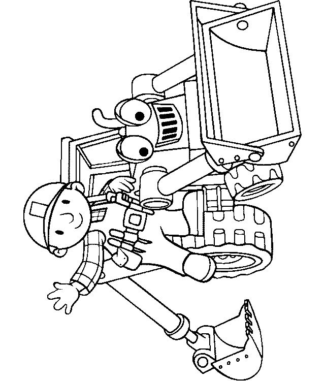 coloring pages bob builder